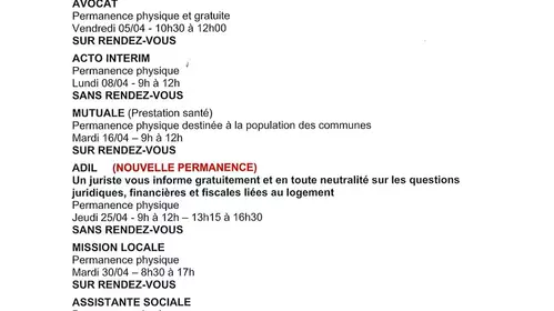 Permanences France Services